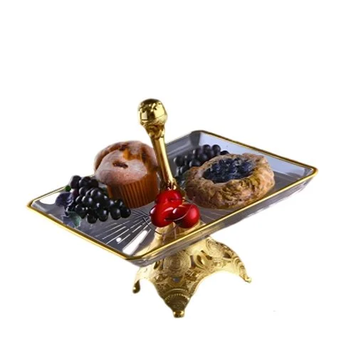 Luxurious multiuse cake and pastry stand Gold Dokkaner